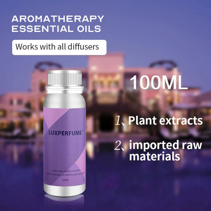 Aroma Diffuser Essential Oils Oasis Hotels 100ML Aromatic Oil Hotels Air Freshener Home Fragrance Scent Machine Fragrant Device