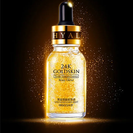 24K Gold Hyaluronic Acid Serum for Face Anti-wrinkle Anti-aging Brightening Moisturizing skincare Facial Serum Essence Face Care