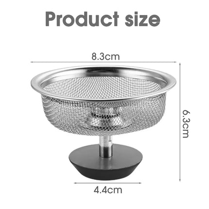 Kitchen Sink Filter Stainless Steel Sink Sewer Mesh Strainers Kitchen Tools Bathroom Floor Drains Hair Catcher Waste Plug Filter