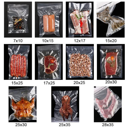 Kitchen Food Vacuum Sealer Bags Food Fresh Long Keeping 7x10 10x15 15x20 15x25 17x25 20x25 20x30 25x30 25x35 28x35cm