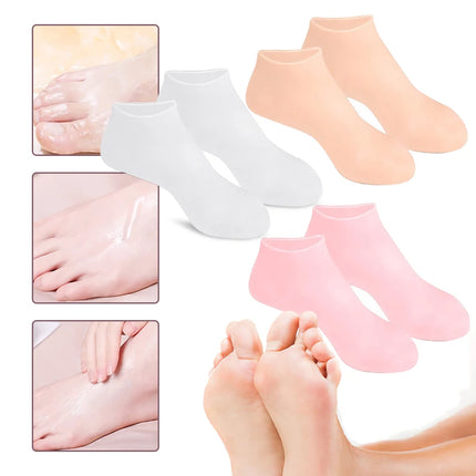 Silicone Exfoliating Socks & Gloves Anti Slip Foot & Hand Spa Mask Hands Peeling Gloves Prevents Dryness Feet/Hand Care Tools