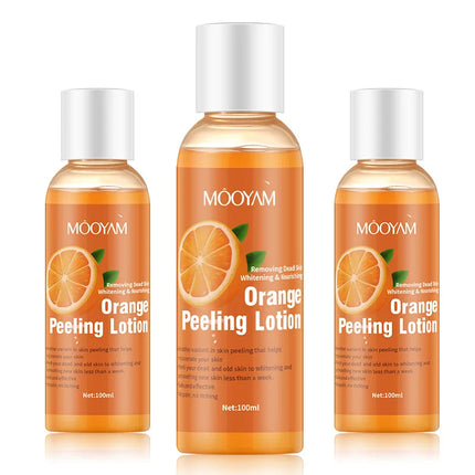 100ml Orange Peeling Oil For Dark Skin Moisturizing Foot Exfoliator Body Scrub Elbow Knee Peeling Oil Skincare Product