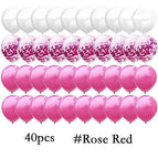 40Pcs-Rose Red / 12inch