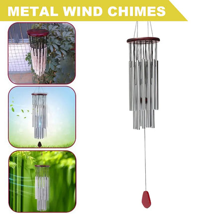 27 Tubes Outdoor Pendant Anti-rust Outdoor Decoration Wind Bell Multi-tube Wind Chime Fashion Pendants Indoor Pathway Home Decor