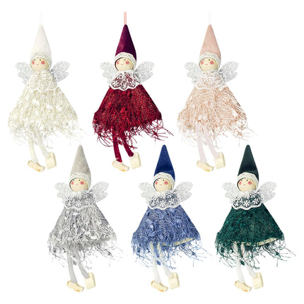 New Year 2024 Christmas Angel Dolls Xmas Tree Pendant Ornaments Navidad 2023 Christmas Decoration for Home Natal Gift Noel Decor