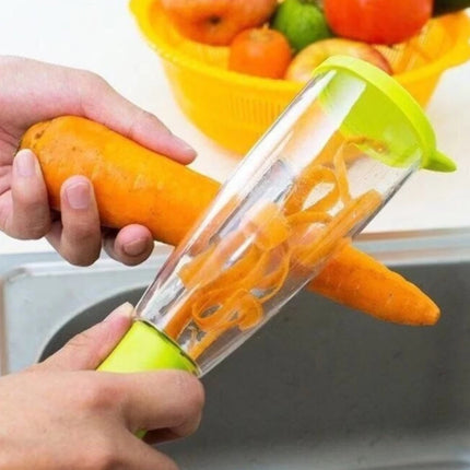 Peeler with Container Stainless Steel Multifunctional Fruit Knife with Storage Box for Vegetable Potato Home Kitchen Accessories