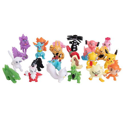 24-144pcs Pokemon Action Figure Pikachu Anime Model 2-3CM Ornamental Decoration Mini Model Doll Toy Kids Christmas Gifts