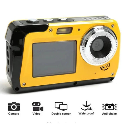 4K Underwater Digital Cameras Video Recorder 56mp Anti Shake Selfie IPS Dual Screens 10FT Waterproof For Snorkeling Swimming