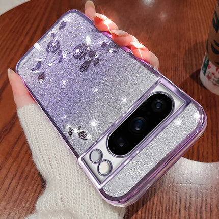 Luxury Glitter Shiny Diamond Mobile Phone Case For Google Pixel 6 7 8 9 Pro 6A 7A 8A Soft TPU Shockproof Protector Back Cover