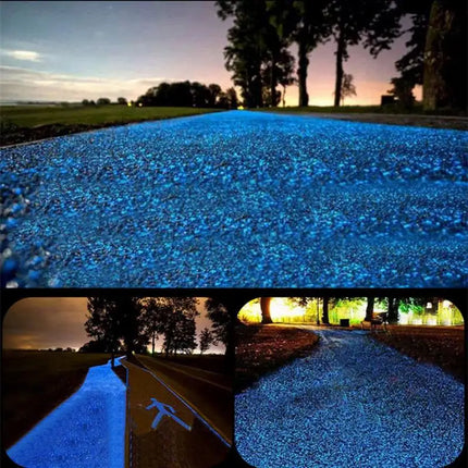 1000pcs/Bag Luminous Sand Glow In Dark Pebbles Stone Home Garden Outdoor Path Lawn Decoration Fish Tank Aquarium Decor 3-5mm