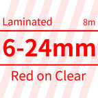 Red on Clear / 12mm