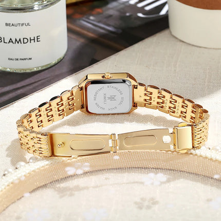 Luxury Brand Women Watches Casual Square Quartz Watches Clock Stainless Steel Casual Fashion Women Wristwatch Relogio Feminino