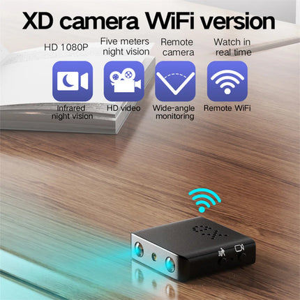 BKW1 WiFi Camera Cam 1080P IR-Cutting Camcorder Night Vision Motion Detection For Home Office Security Surveillance Indoor