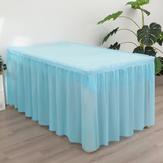 2pcs Disposable tablecloth table skirt