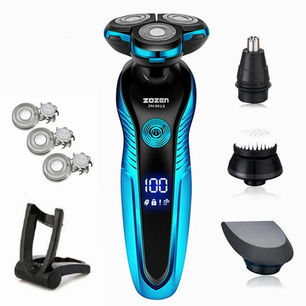 Electric Shaver Washable Rechargeable Electric Razor Shaving Machine for Men Beard Trimmer Wet-Dry Dual Use  ZN3015