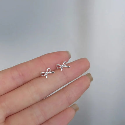 Silver Butterfly Stud Earrings - Elegant Hypoallergenic Jewelry for Women