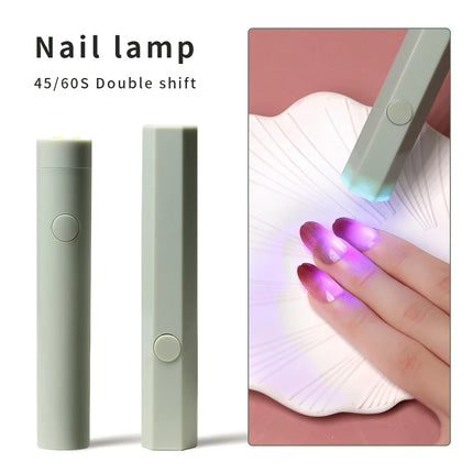 LULAA LED Light Nail Lamp Portable Gel Polish Drying Lamps UV Curing Flashlight Machine Pin Cure for Professional Nails Dryer