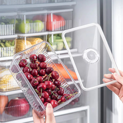 Refrigerator Storage Box Timing Fresh Fridge Organizer Vegetable Fruit Baskets Food Storage Containers Pantry Kitchen Organizer