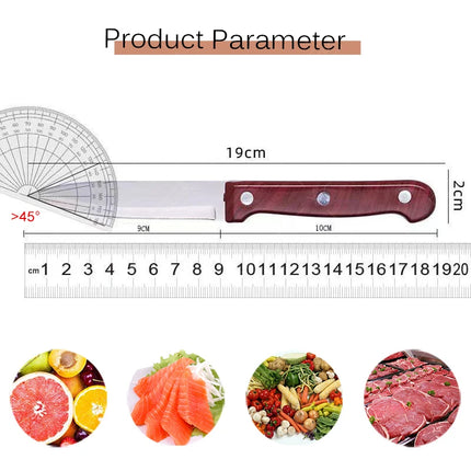 Professional Chef Knife Fruit Knife Kitchen Barbecue Knife Peeling Anti-rust Anti-stick Plastic Kitchen Knives and Accessories