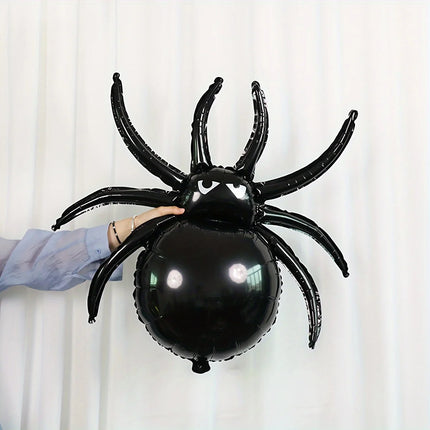 30pcs Halloween Large Spider Balloon Black Wall Decoration Halloween Foil Balloon for Photo Prop Party Trick Joke Decor Supplies