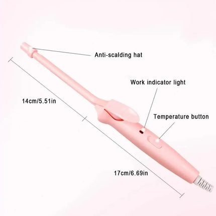 Stylish Wool Curling Iron Anti-Scalding Safe Simple Iron Curling Tool Curls Hair Operation Curler Wool 9MM Hairstyling E7D3