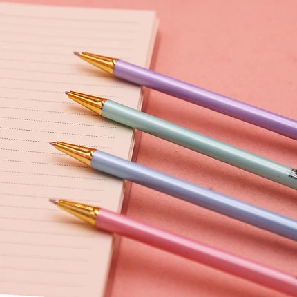 4 Piece Lytwtw's Cute Press Mechanical Pencil Feather Diamond School Office Supply Student Stationery Kid Automatic Pencil