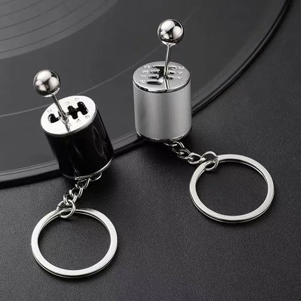 Mini Turbo Turbocharger Keychain Car-styling Keyring Gear Gearbox Pendant Keychain Stick Knobs Keyring Shift Metal Fidget Toys