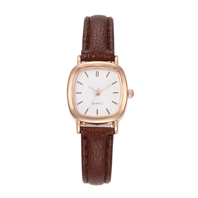 Casual Watch For Women Fashion Leather Watches Antique Simple Ladies Quartz Wristwatches Female Clock Gift Reloj Mujer