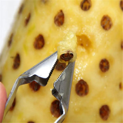 Stainless Steel Strawberry Huller Fruit Peeler Pineapple Corer Slicer Cutter Kitchen Knife Gadgets Pineapple Slicer Clips New