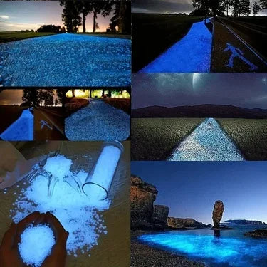 3000pcs/Bag Luminous Sand Glow in Dark Pebbles Stone Home Garden Outdoor Path Lawn Decoration Fish Tank Aquarium Decor 3-5mm