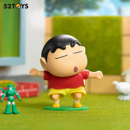 52TOYS BLIND BOX Crayon Shin Chan Dynamic Shin Life, Mystery Box, Collectible Wind-up Toy Desktop Decoration, Gift for Christmas