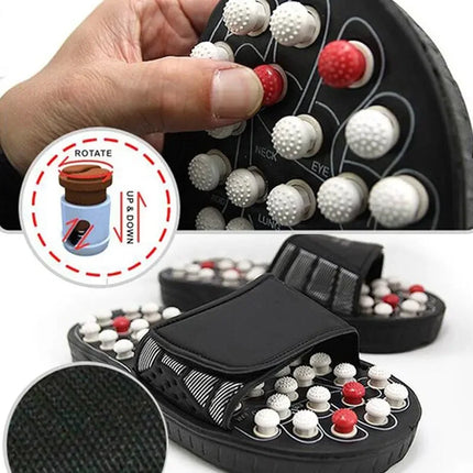 Acupoint Massage Slippers Therapy Massager Shoes For Feet Unisex Home Flip Flop Health Care Medical Rotating Foot Massager Shoes