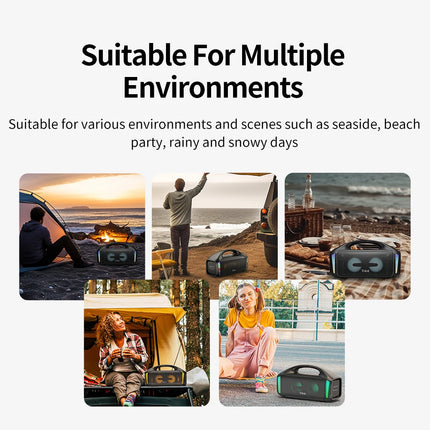 Tribit Portable Bluetooth Speaker 90W StormBox Blast Outdoor Wireless Speaker IPX7 Waterproof Party Camping Speaker 30H Playtime