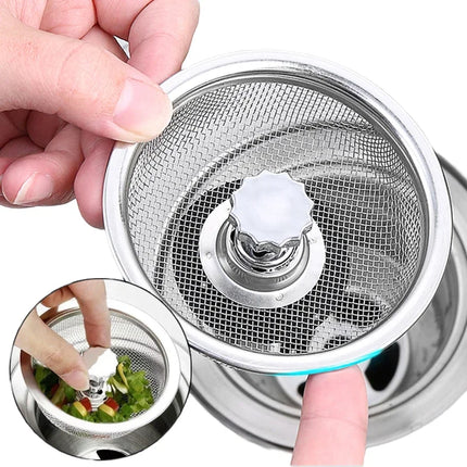 Kitchen Sink Filter Stainless Steel Sink Sewer Mesh Strainers Kitchen Tools Bathroom Floor Drains Hair Catcher Waste Plug Filter