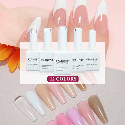 FZANEST Hema Free biab Builder Gel in a Bottle Gel Nail Polish Biab Nails Builder Hard Gel Nail Strengthener Extension Nails