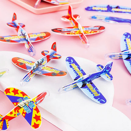 20Pcs Kids Party Supplies DIY Multicolor Foam Airplane Boys Girls Birthday Party Souvenirs Pinata Filler Kindergarten Prize Toys