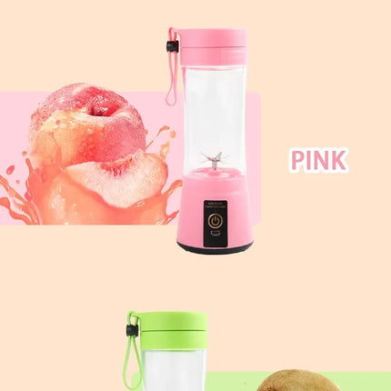 Portable Fruit Juice Blenders Summer Personal Electric Mini Bottle Home USB 6 Blades Juicer Cup Machine For Kitchen