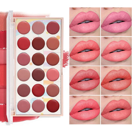 18 Colors Matte Lipstick Palette Free Shipping lip gloss Korean cosmetics lipsticks set makeup for women cheap make up Beauty