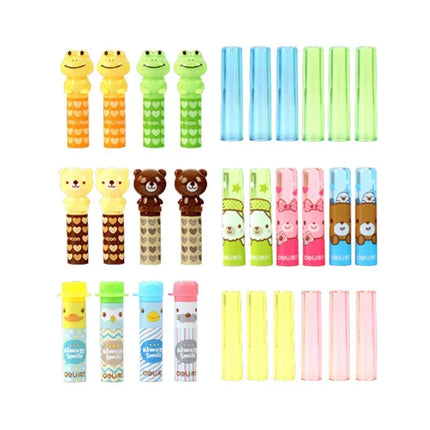 Cute Cartoon Pencil Cap Pen Cover Pencil Extender School Students Stationery Supplies Plastic Pencil Protector