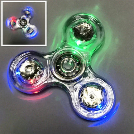 LED Lights Colorful Glowing Fingertip Gyro Toys 5 Styles Spinner Finger Spinner Finger Spinner Kids Fingertip Stress Relief Toys