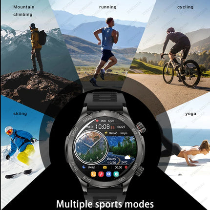 For Huawei Xiaomi 2024 New GPS Sports Smart Watch Men IP68 Waterproof Heart Rate Blood Oxygen NFC Bluetooth Call Smartwatches