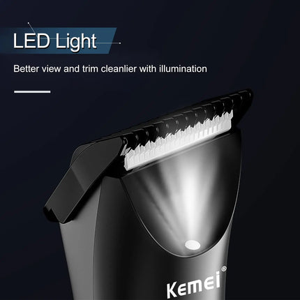 Kemei KM-1838 Usb Base Washable Men Shaver Groin Beard Trimmer Haircutting Multifunction Electric Hair Cutting Machine