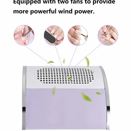 40W Nail Dust Collector with Adjustable Wind Speed, Designed Specifically for Professional Manicure Salons and Nail Art Studios