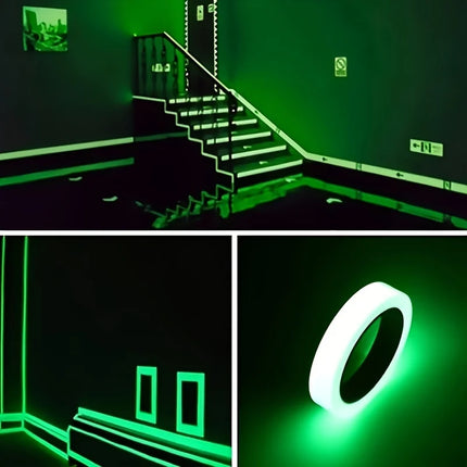 Glow in The Dark Tape Self-Adhesive Fluorescent Tape Luminous Tape Wall Stickers Home Decoration,Halloween Decoration Tape