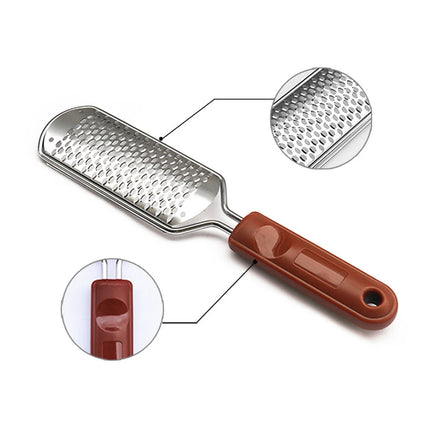 1 Pcs Stainless Steel Foot File Feet Grinding Device Remove Dead Skin Rub Feet Foot Rub Pedicure Foot File