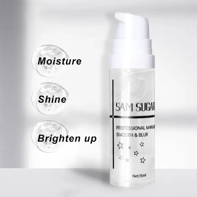 1pc Crystal Primer for Makeup Base Smooth Easy to Apply Non-sticky Moisturizing Brightening Face before Makeup 15ml