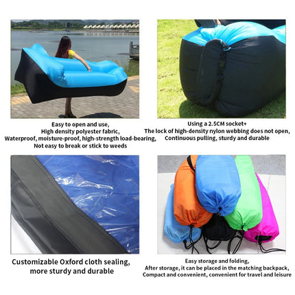 Comfortable Inflatable Lazy Sofa Outdoor Camping 2 Seat Air Chairs Airbed For Beach Camping Supplies