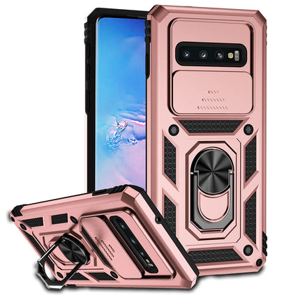 For Samsung Galaxy S10 S10 Plus Case Slide Camera Lens Protect Phone Case For Samsung S10 Plus Magnetic Ring Holder Back Cover