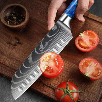 Japanese Kitchen Knives Professional Chef Knife Santoku Cleaver Slicing Utility Bread Meat Fruit Knives Cooking Knife