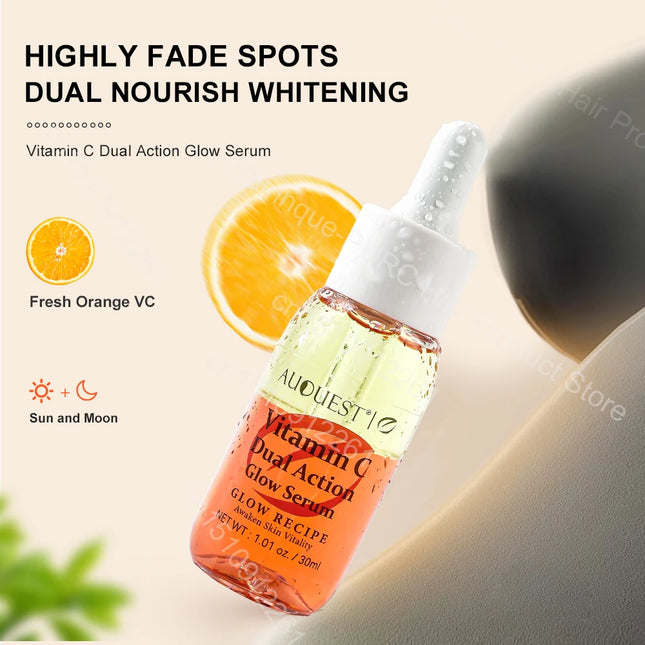 Vitamin C Whitening Serum Face Hyaluronic Acid Dark Spot Remover  Brightening Glowing Essence Anti-aging Serum Facial Skin Care